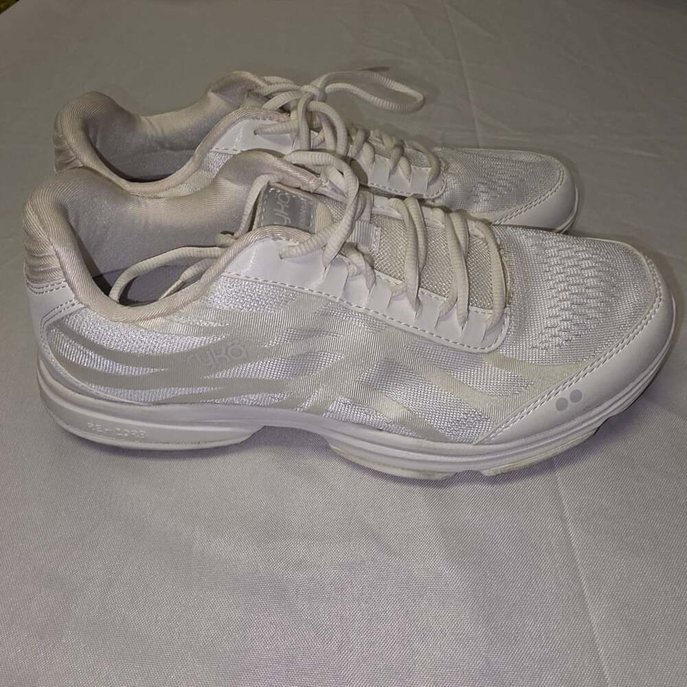 Ryka Devotion Plus 3 White Silver Walking Shoes Size 10M